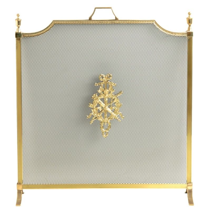 Parascintille Per Camino Suinga - Griglia Metallo 60x50 Cm, Nero, Protezione Sicurezza