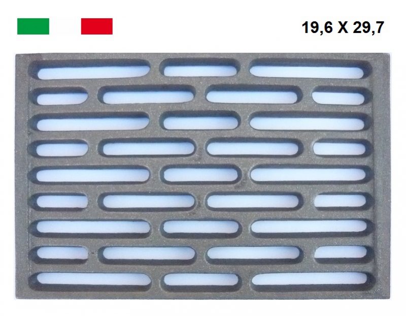 Griglia in ghisa per camino stufa barbecue fondello per cenere in diverse misure