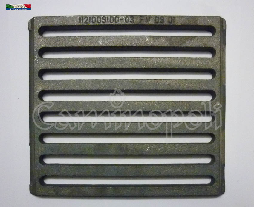 Griglia Ghisa Per Camini E Stufe - 29.3x21.5cm, Spessore 1/2cm, 3.5kg - Made In Italy